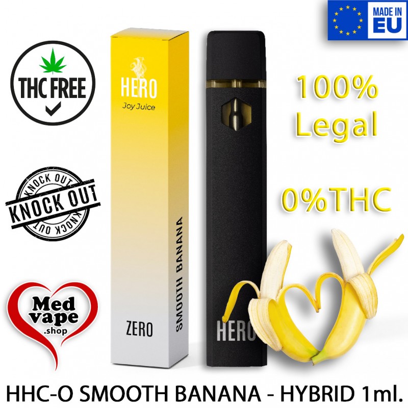 HHC-O SMOOTH BANANA HYBRID 1ml. HERO - EU Europe UK Worldwide ✓ Safe  Shipping ✓ From Germany With Love ✓