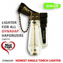 SINGLE TORCH LIGHTER HONEST CLEAR - DYNAVAP WEED HASH TCH MEDVAPE