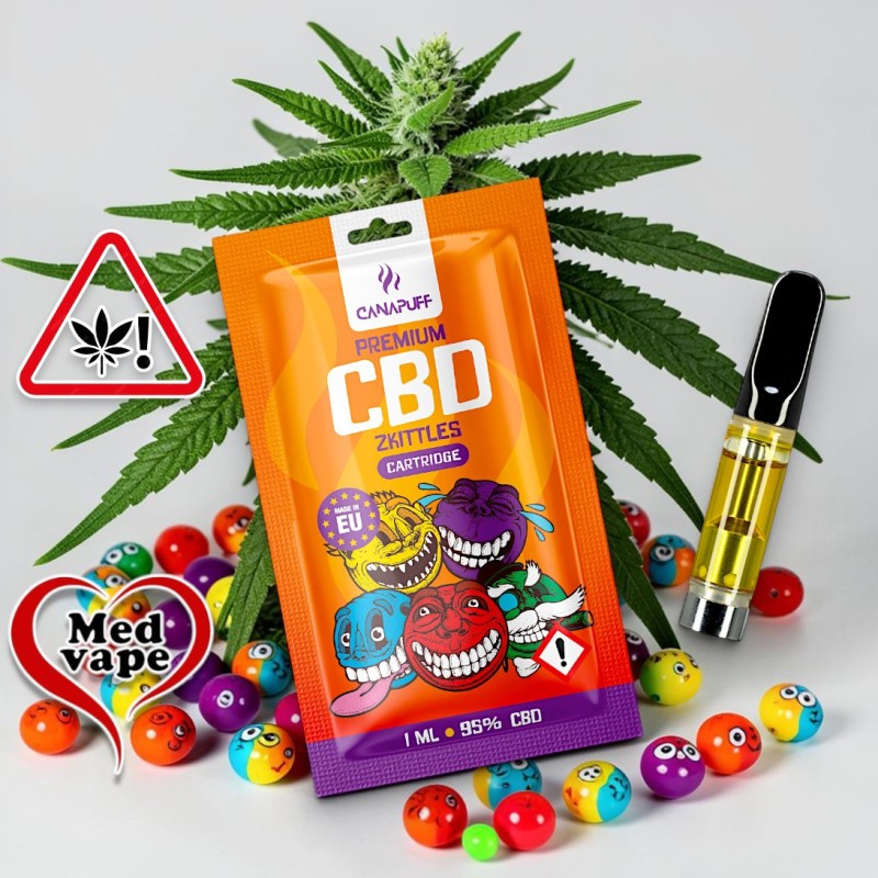SKITTLES 95% CBD 0.5ML 510 CCELL CARTRIDGE - CANAPUFF - EU Europe UK  Worldwide  Safe Shipping  From Germany With Love